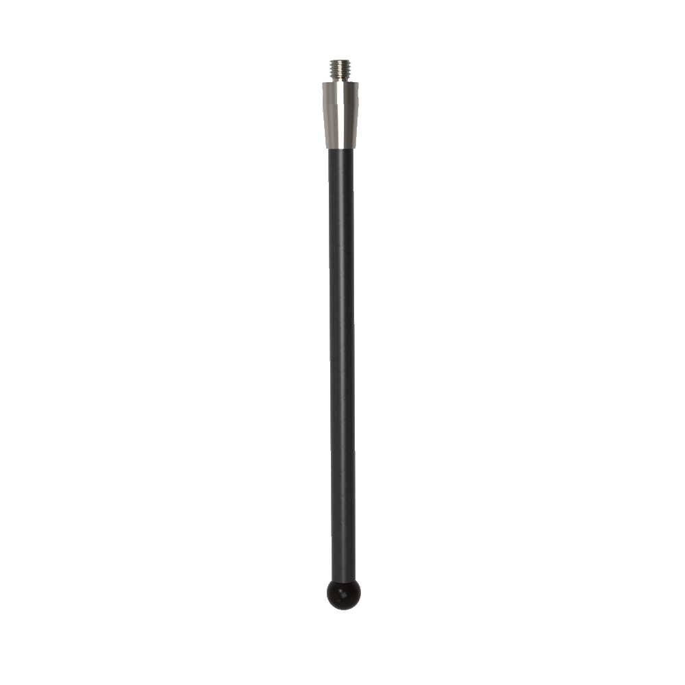 Straight Styli; base: titanium; stem: carbon fiber; ball: silicon nitride
