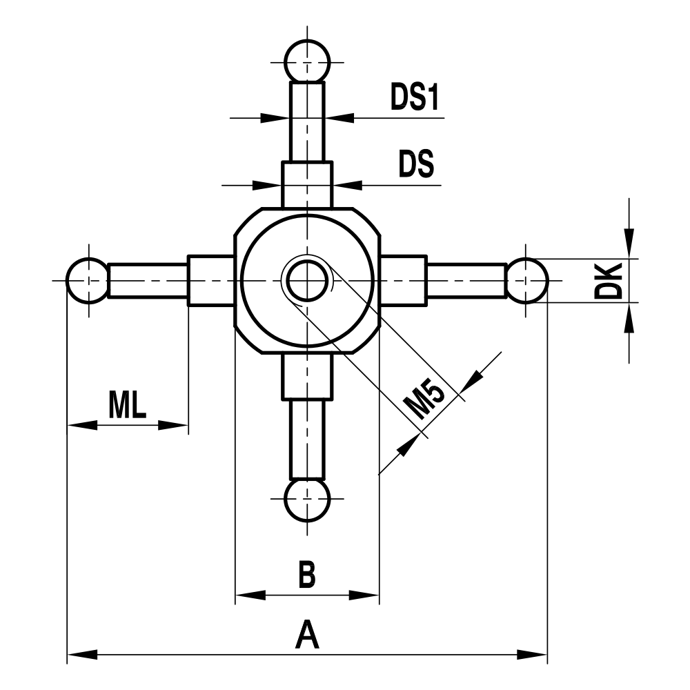 Drawing of product WT M5 010 15 045