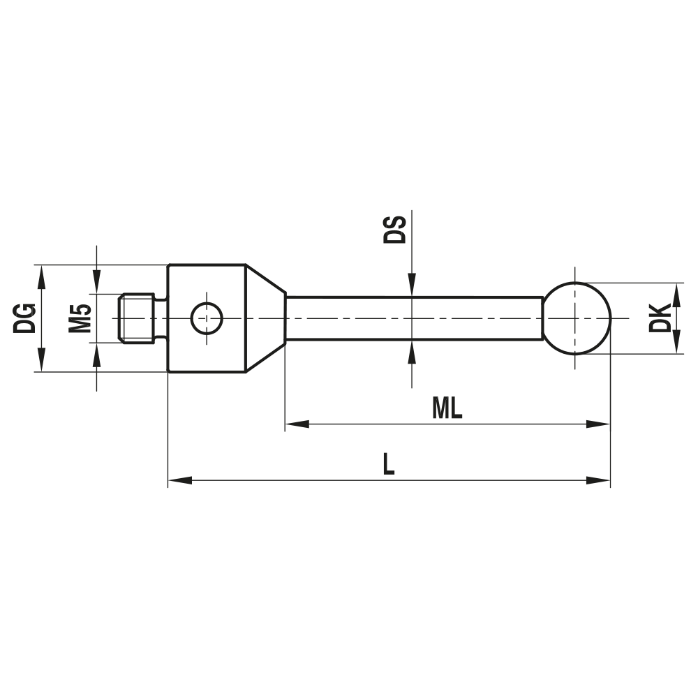 Drawing of product TH M5 050 11 075