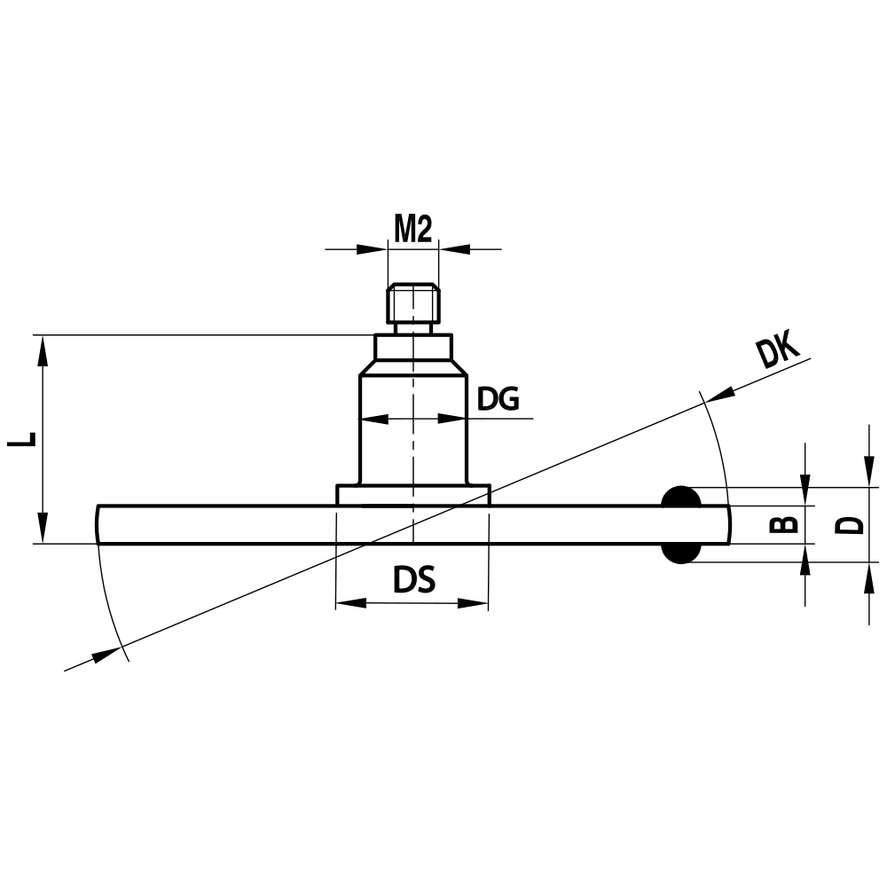 Drawing of product KI M2 015 25 M20