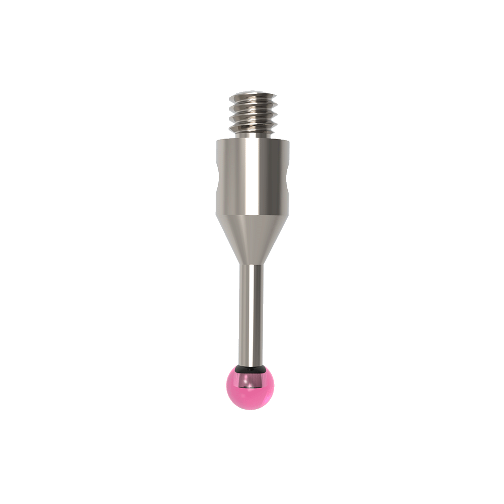 Straight Stylus; base: stainless steel; stem: stainless steel; ball: ruby