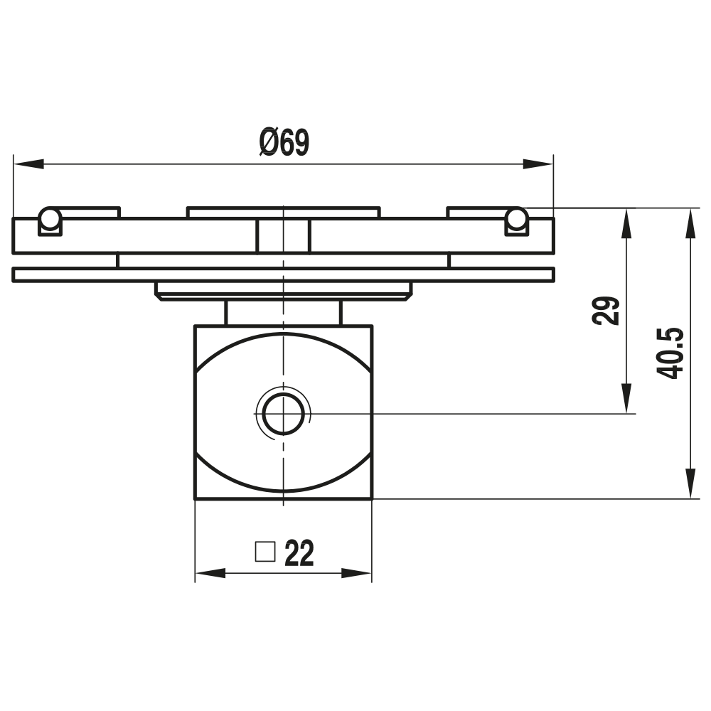 Drawing of product TP M5 MES SO 002