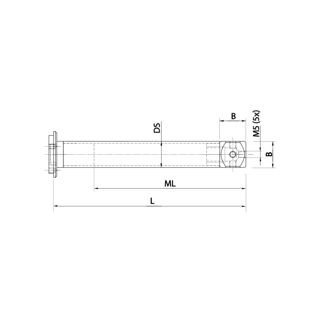 Drawing of product TV M5 018 20 100