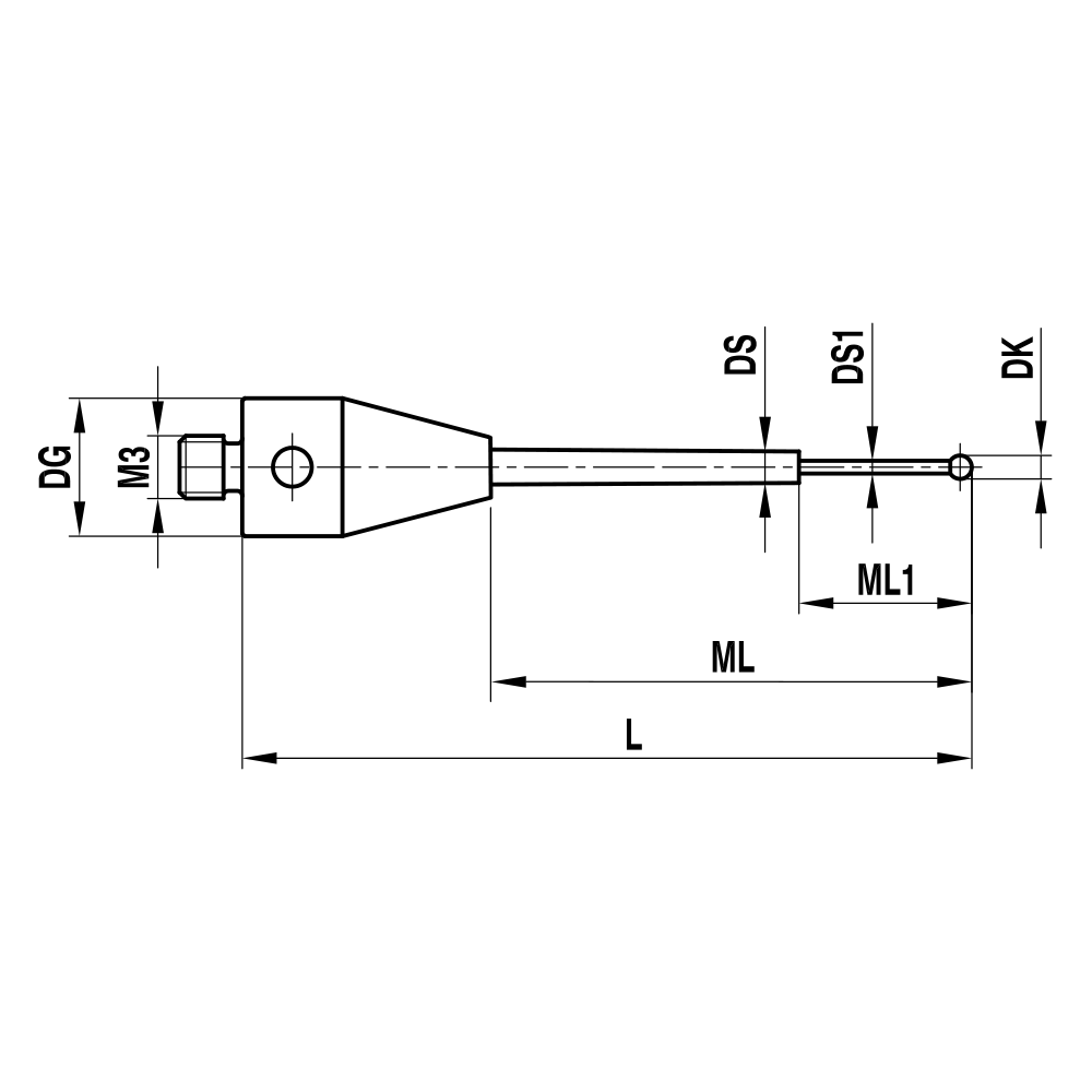 Drawing of product TH M3 003 05 020