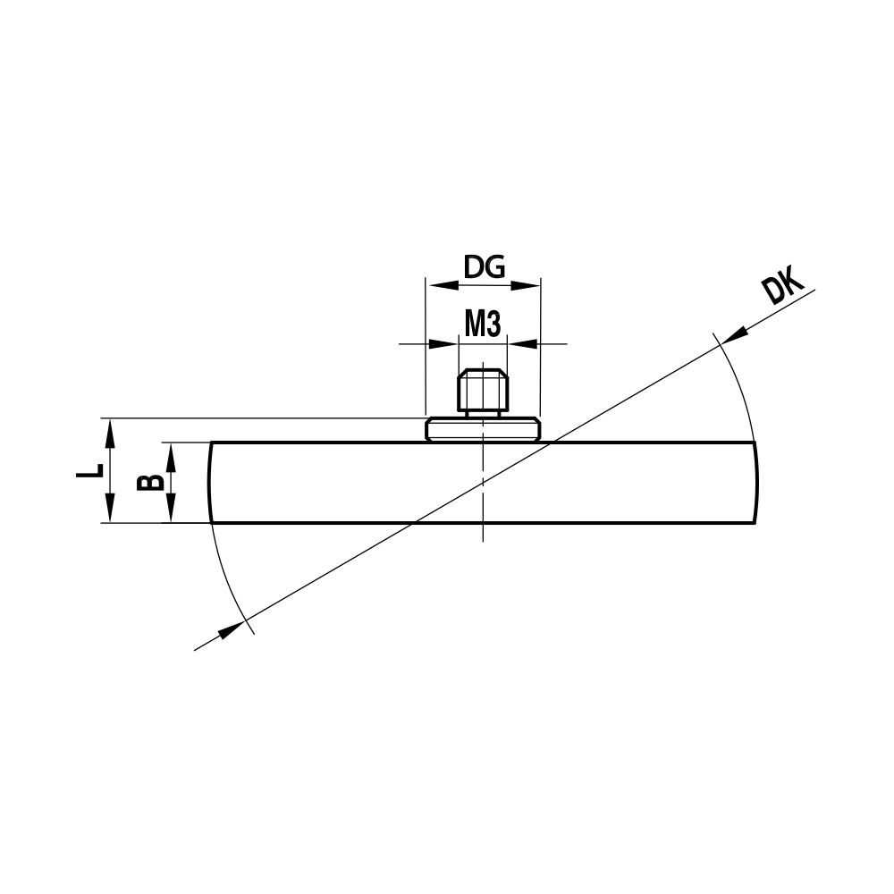 Drawing of product KI M3 060 63 M30
